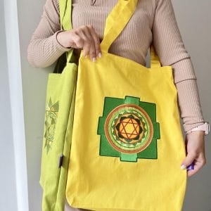 сумка-шопер з янтрою кубери символ достатку