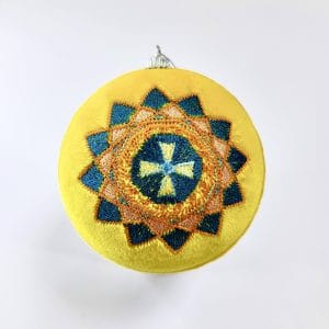 Ялинкова куля Зірка Ерцгамми, 10 см