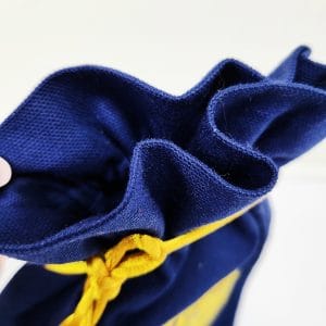 сакральний мішечок з символом Квітка Життя темно-синій