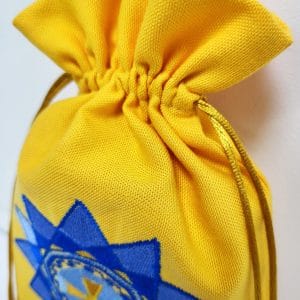 акральний мішечок з символом Зірка Ерцгамми жовтий
