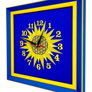 Вишитий годинник Квітка Життя в Сонці символ гармонії