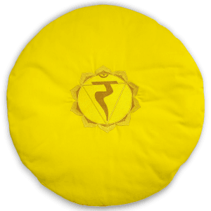 Подушка для медитації Маніпура 55×55 см жовтий котон
