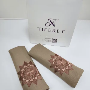 Комплект серветок Зірка Ерцгамми 2 штуки темний беж
