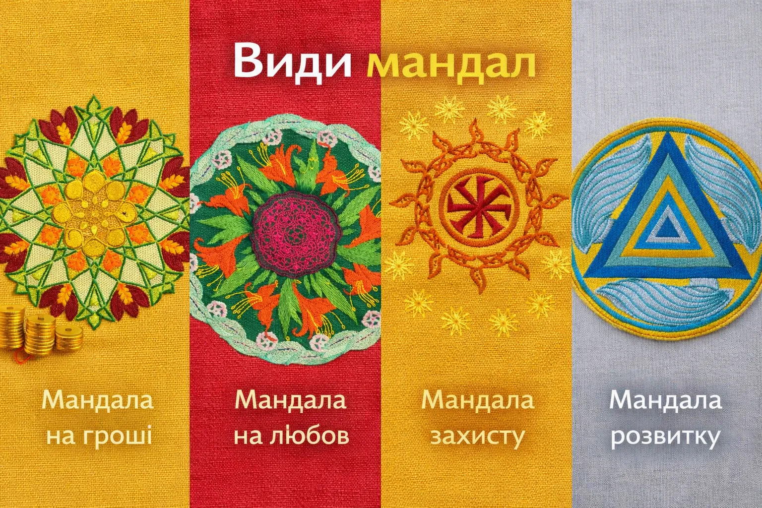 Види мандал за значенням