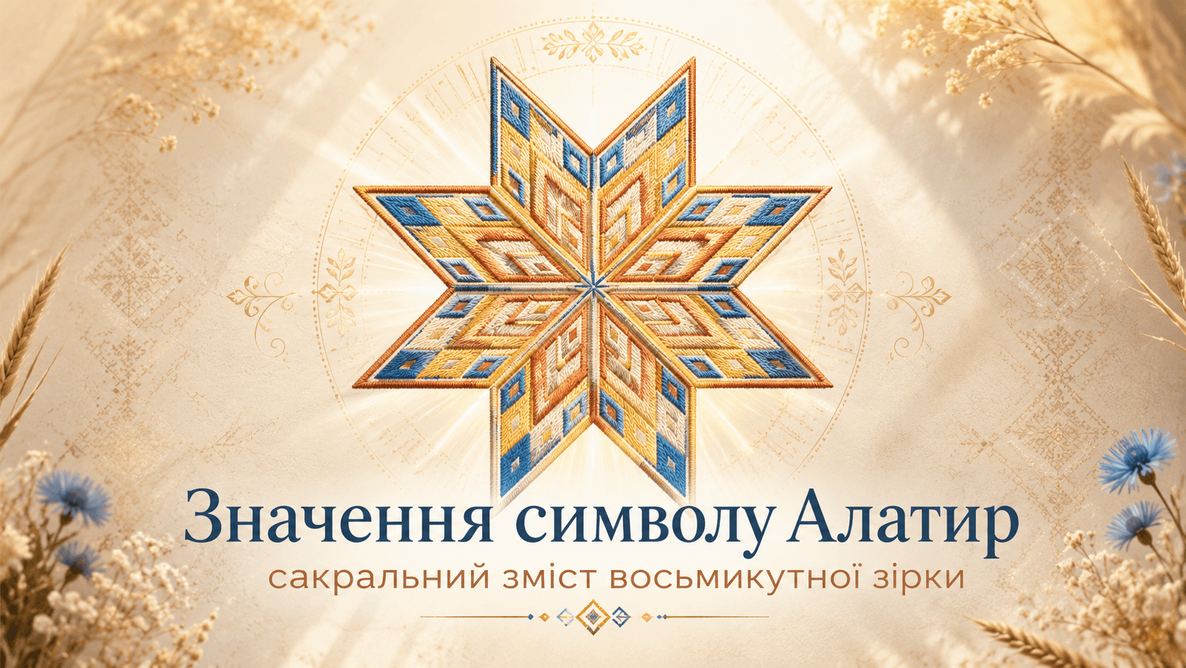 Значення символу Алатир - сакральний зміст восьмикутної зірки
